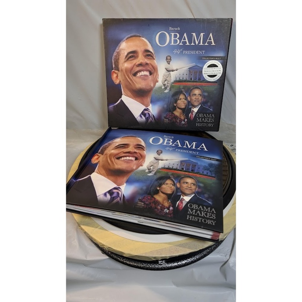Barack Obama 44th President Collector's Vault Book Set Blue Excellent History
